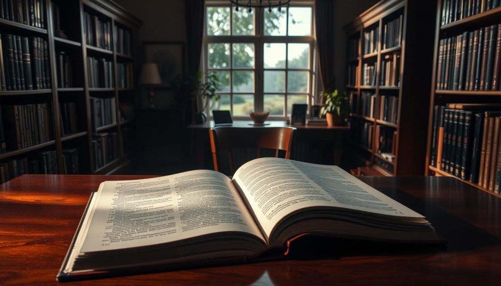 A serene, dimly lit study filled with the weight of psychological theories. In the foreground, a mahogany desk hosts an open book, its pages detailing the intricate workings of the human mind. Soft, warm lighting casts shadows across the scene, creating a pensive atmosphere. Bookshelves line the walls, their spines hinting at the wealth of knowledge contained within. In the background, a large window allows a glimpse of a tranquil garden, symbolizing the balance between the internal and external worlds. The room exudes a sense of contemplation, inviting the viewer to delve into the complexities of stress and anxiety. A serene, dimly lit study filled with the weight of psychological theories. In the foreground, a mahogany desk hosts an open book, its pages detailing the intricate workings of the human mind. Soft, warm lighting casts shadows across the scene, creating a pensive atmosphere. Bookshelves line the walls, their spines hinting at the wealth of knowledge contained within. In the background, a large window allows a glimpse of a tranquil garden, symbolizing the balance between the internal and external worlds. The room exudes a sense of contemplation, inviting the viewer to delve into the complexities of stress and anxiety.